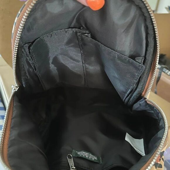 Wild Fable Mini Dome Backpack in Leopard Print EUC - Picture 3 of 3